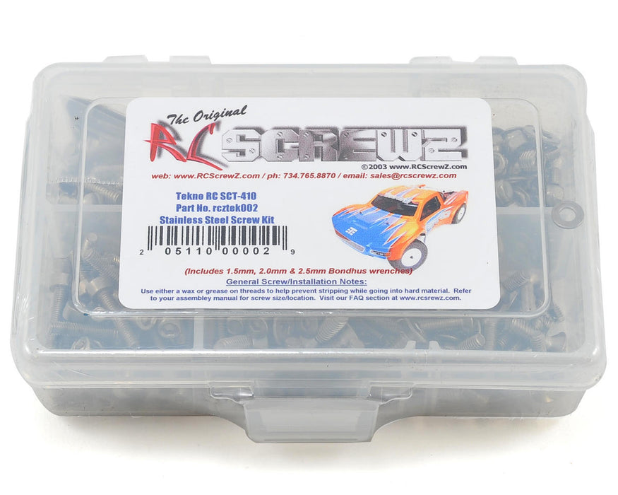 RC Screwz Tekno RC SCT-410 (TKR5500) Stainless Steel Screw Kit