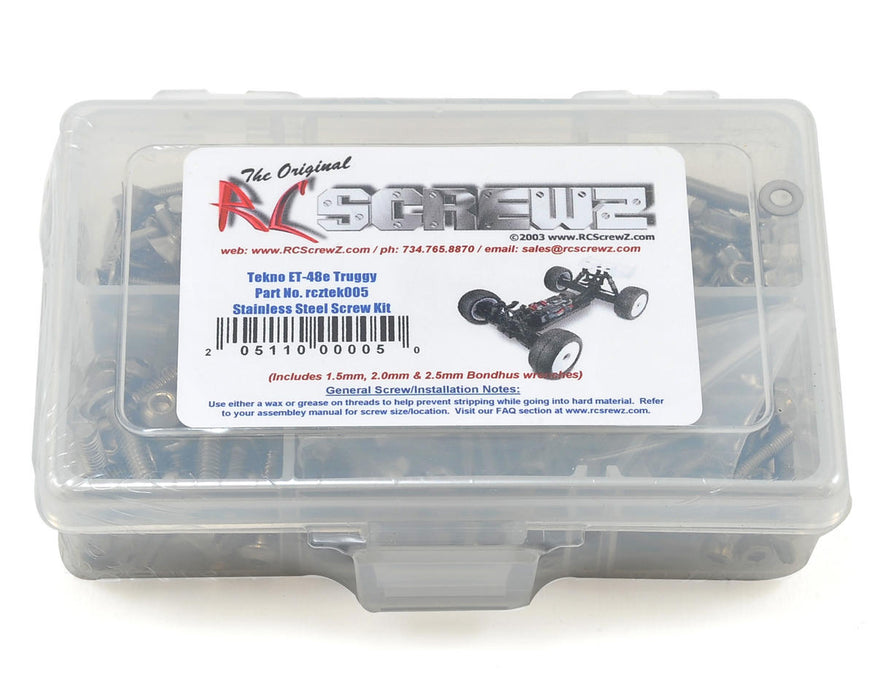 RC Screwz Tekno RC ET48 E-Truggy (#TKR5600) Stainless Steel Screw Kit