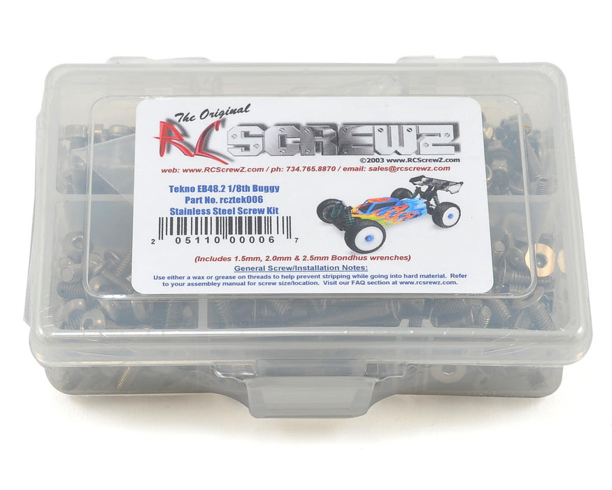 RC Screwz Tekno RC EB48.2 1/8th Buggy Stainless Steel Screw Kit