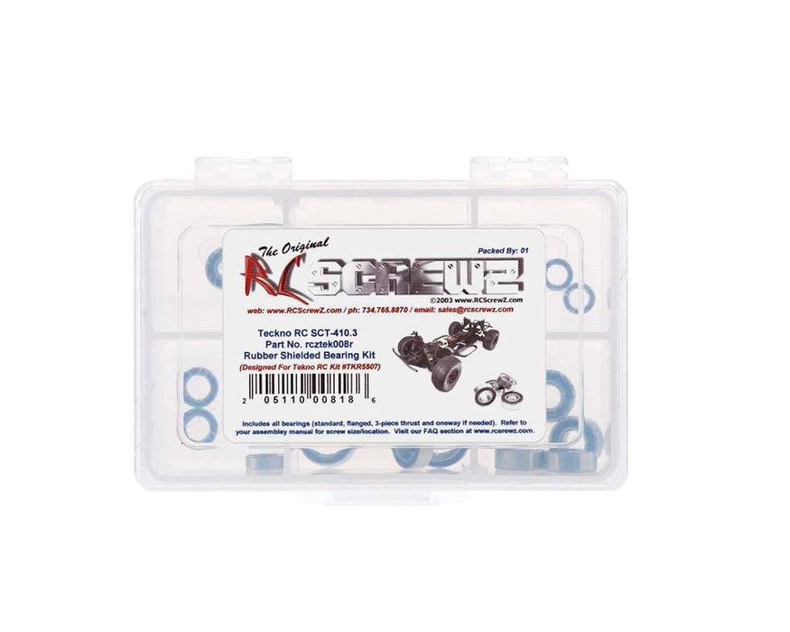 RC Screwz Tekno RC SCT410.3 4WD Rubber Shielded Bearing Kit