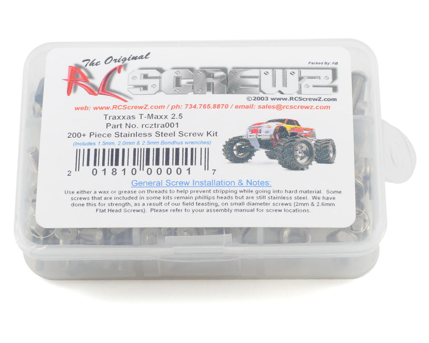 RC Screwz Stainless Steel Screw Kit for Traxxas T-Maxx 2.5