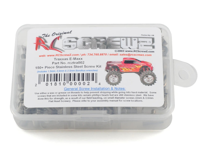 RC Screwz Stainless Steel Screw Kit for Traxxas E-Maxx