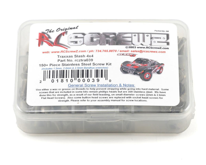 RC Screwz Stainless Steel Screw Kit for Traxxas Slash 4x4