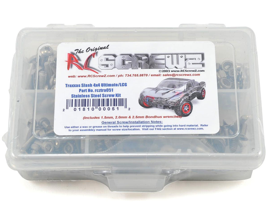 RC Screwz Stainless Steel Screw Kit for Traxxas Slash 4x4 Ultimate