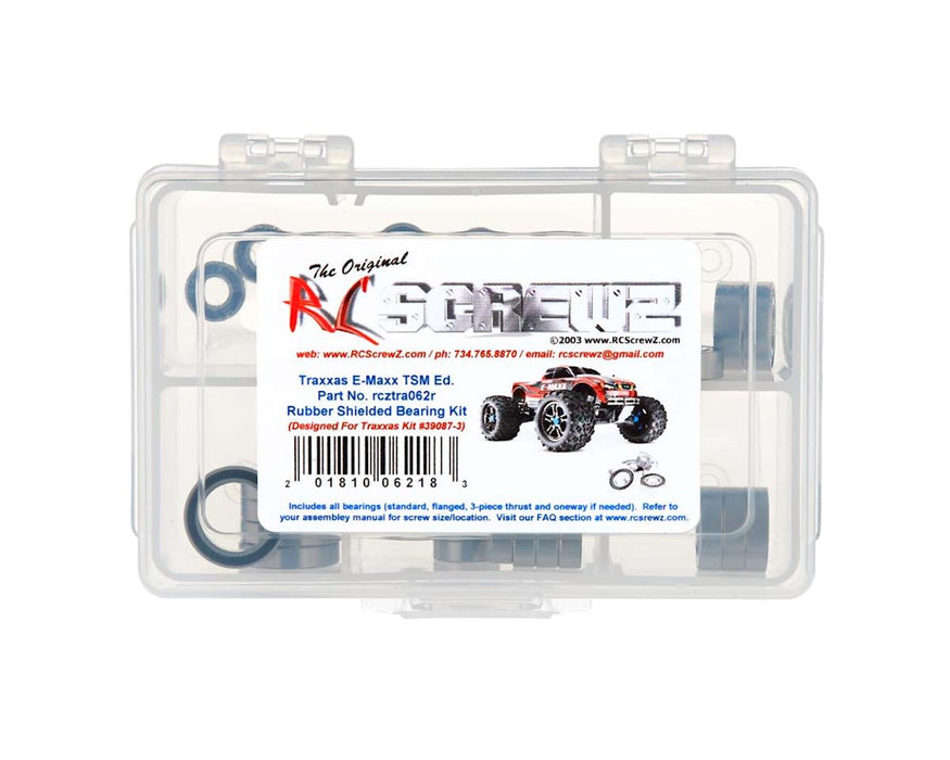 RC Screwz Rubber Shielded Bearing Kit for Traxxas® E-Maxx® TSM®