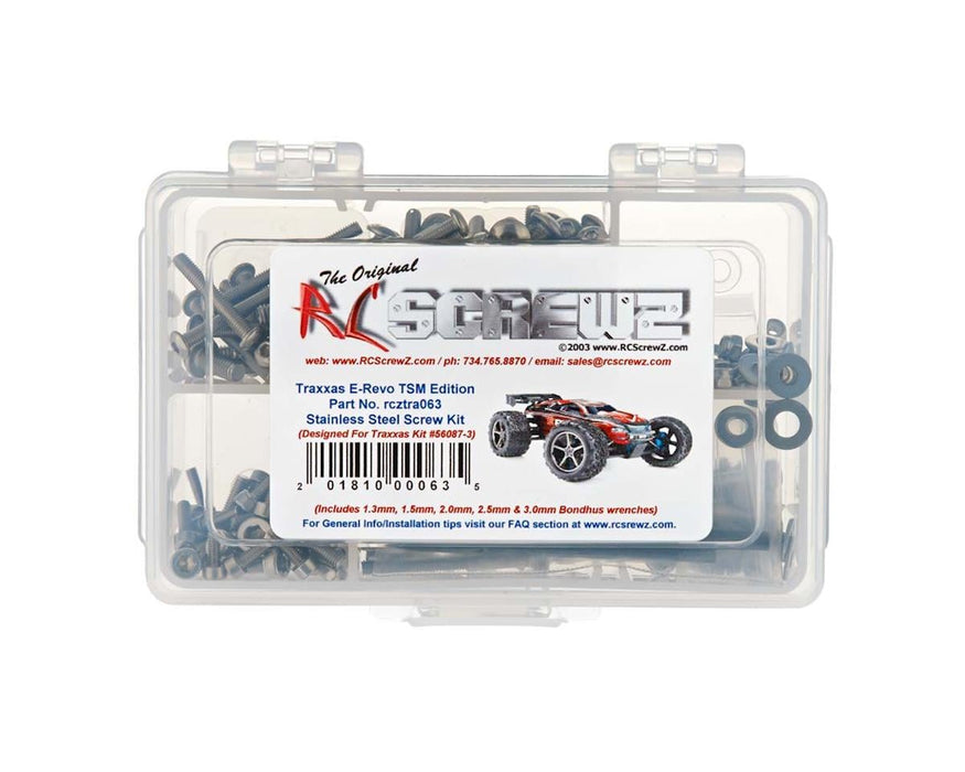 RC Screwz Stainless Steel Screw Kit for Traxxas E-Revo