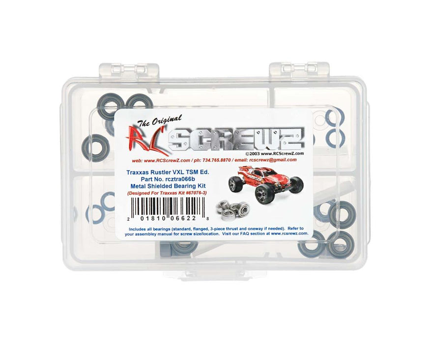 RC Screwz Metal Shielded Bearing Kit for Traxxas® Rustler® VXL TSM®