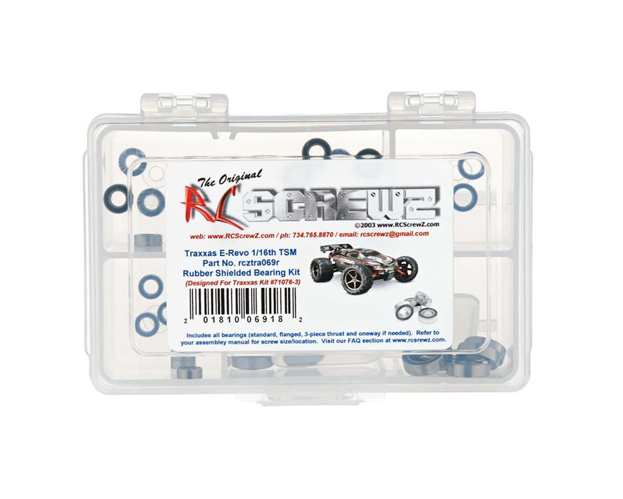 RC Screwz Rubber Shielded Bearing Kit for Traxxas® 1/16 E-Revo® TSM®