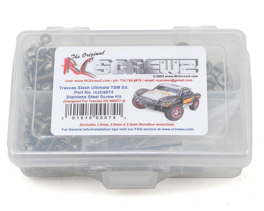 RC Screwz Stainless Steel Screw Kit for Traxxas Slash Ultimate