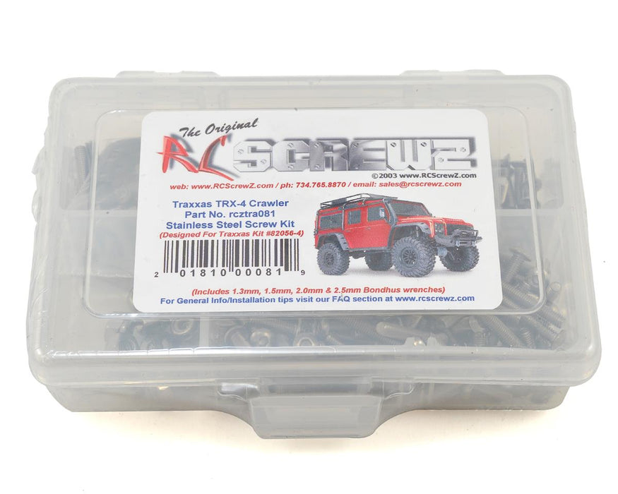 RC Screwz Stainless Steel Screw Kit for Traxaas TRX-4