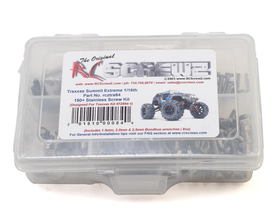 RC Screwz Stainless Steel Screw Kit for Traxxas 1/16 Summit
