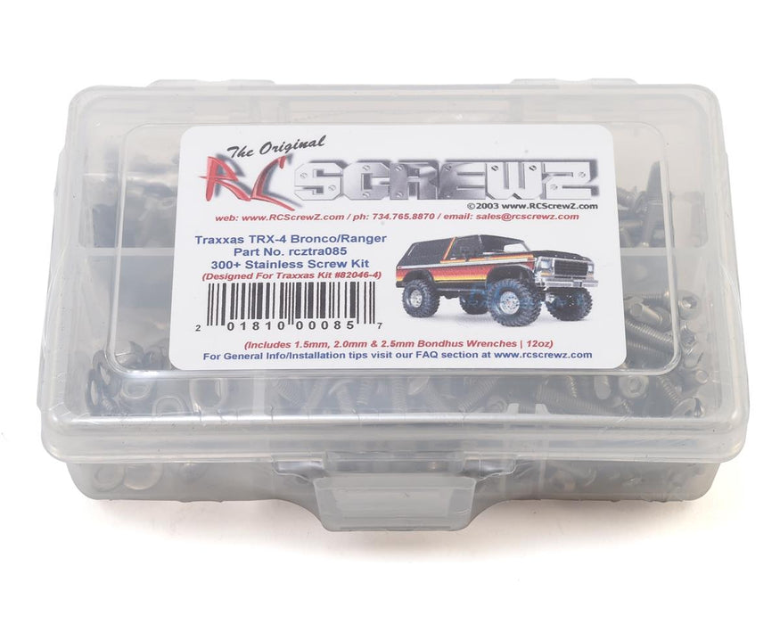 RC Screwz Stainless Steel Screw Kit for Traxxas TRX-4 Bronco