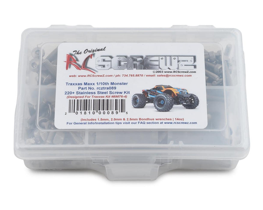 RC Screwz Stainless Steel Screw Kit for Traxxas Maxx