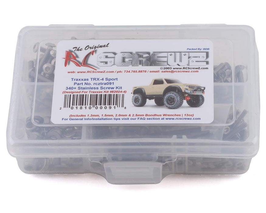 RC Screwz Stainless Steel Screw Kit for Traxxas TRX-4 Sport