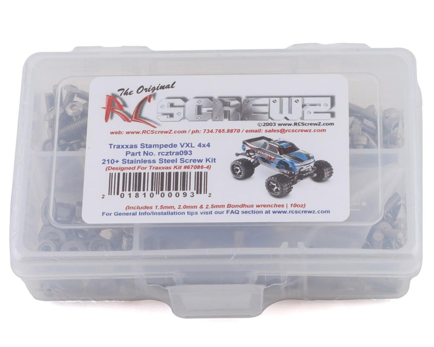RC Screwz Stainless Steel Screw Kit for Traxxas Stampede VXL 4x4