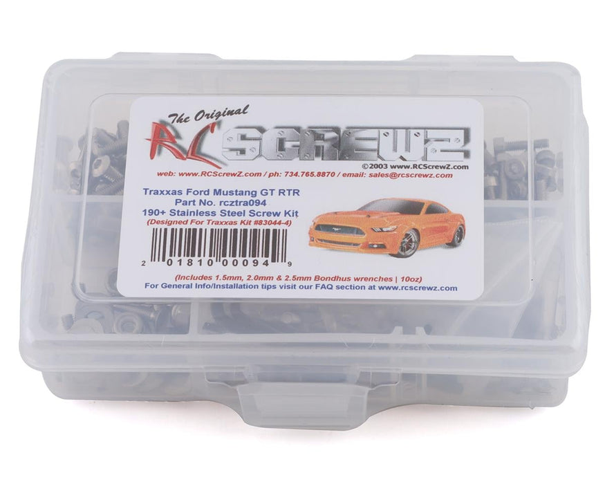 RC Screwz Stainless Steel Screw Kit for Traxxas Mustang GT