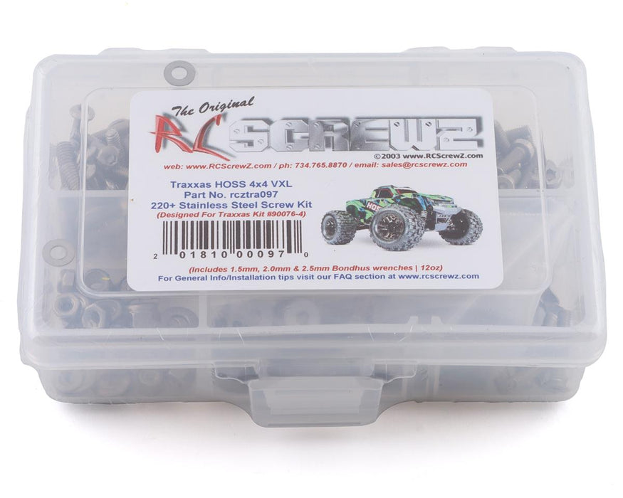 RC Screwz Stainless Steel Screw Kit for Traxxas HOSS 4x4 VXL