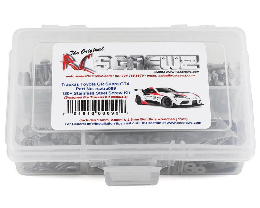 RC Screwz Stainless Steel Screw Kit for Traxxas 4-Tec 3.0 Supra