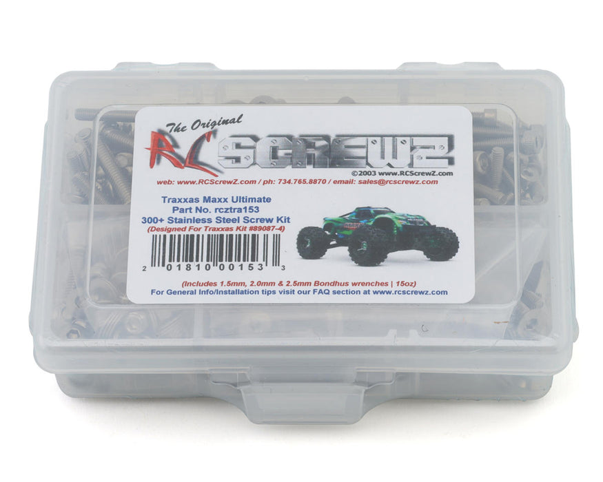 RC Screwz Stainless Steel Screw Kit for Traxxas® Maxx® Ultimate