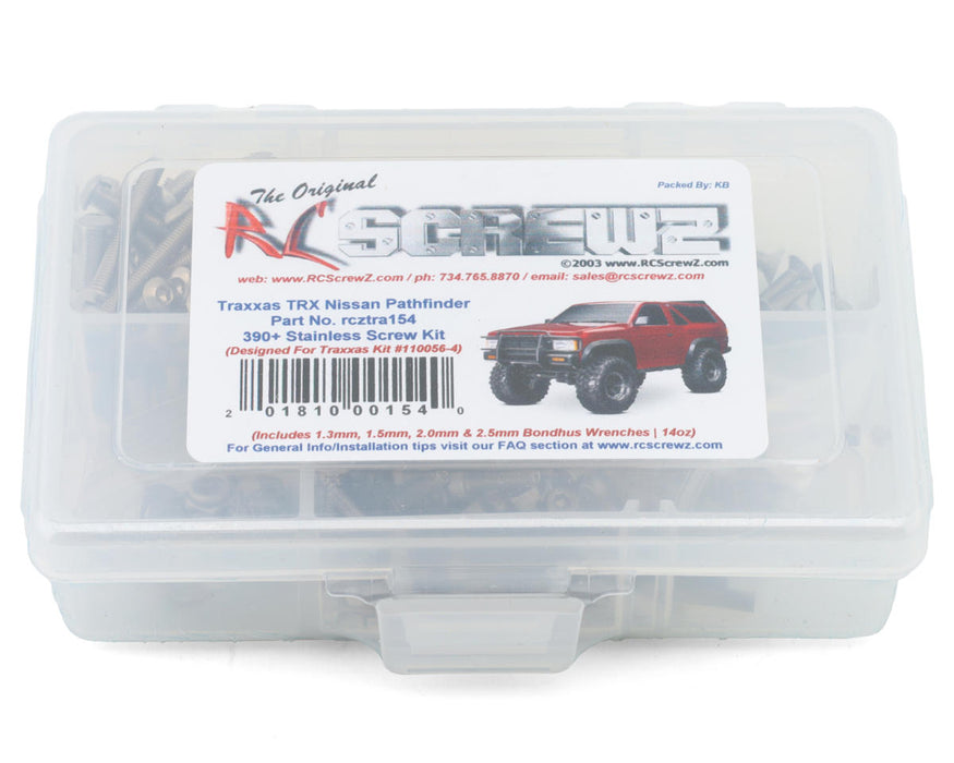 RC Screwz Stainless Steel Screw Kit for Traxxas® TRX-4® Nissan® Pathfinder®