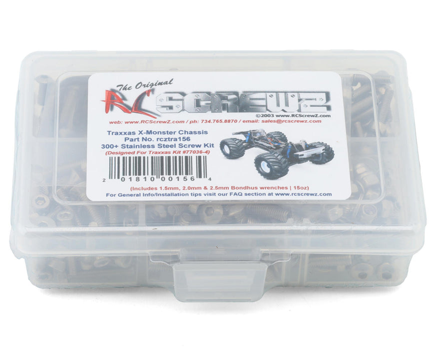 RC Screwz Stainless Steel Screw Kit for Traxxas® X-Maxx® X-Monster Bigfoot®