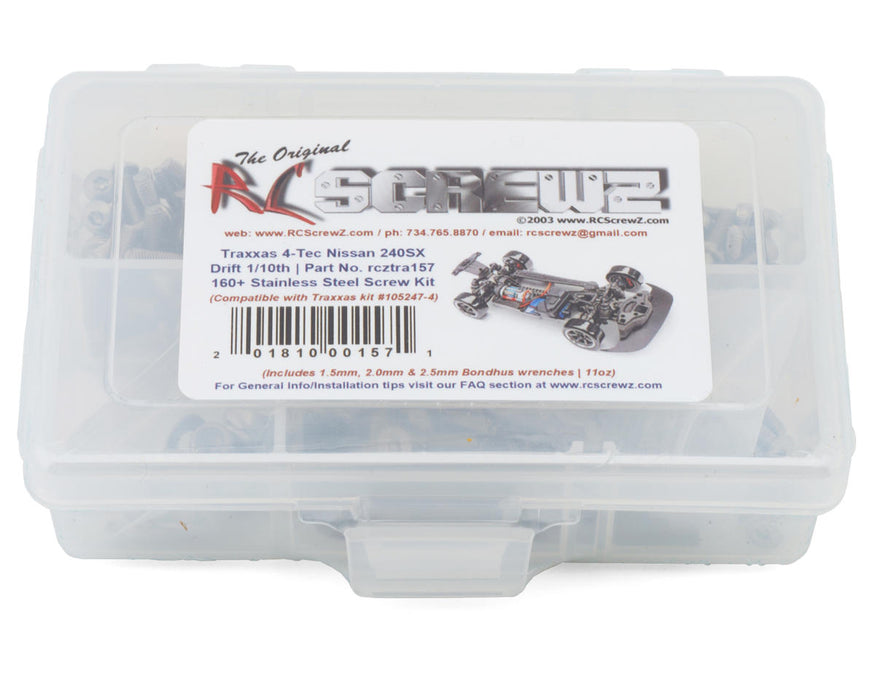 RC Screwz Stainless Steel Screw Kit for Traxxas® 4-Tec® Drift Nissan® 240SX