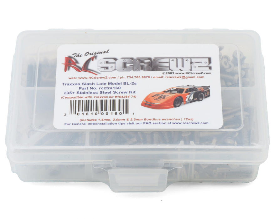 RC Screwz Stainless Steel Screw Kit for Traxxas® Slash® Late Model BL-2s