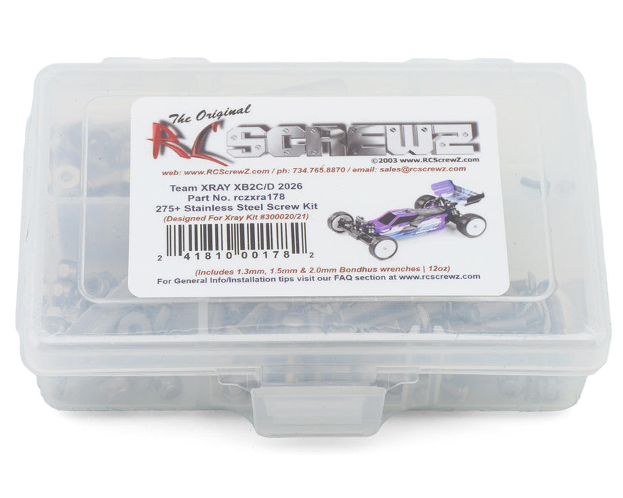 RC Screwz Xray XB2 '26 Stainless Steel Screws Kit