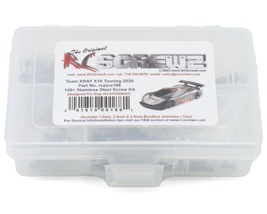 RC Screwz Xray X10 '26 Stainless Steel Screws Kit