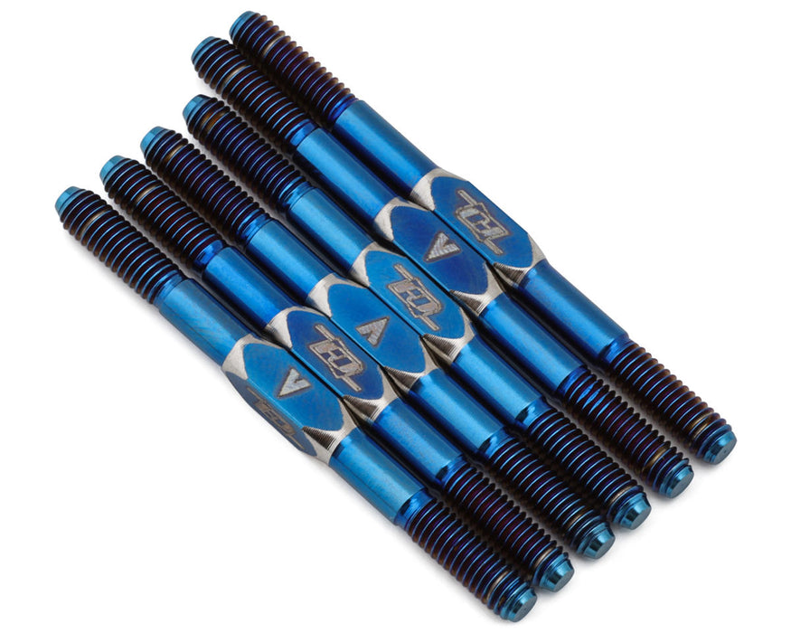 Revolution Design Team Associated RC10B84 Ultra Titanium Turnbuckle Set (Blue)