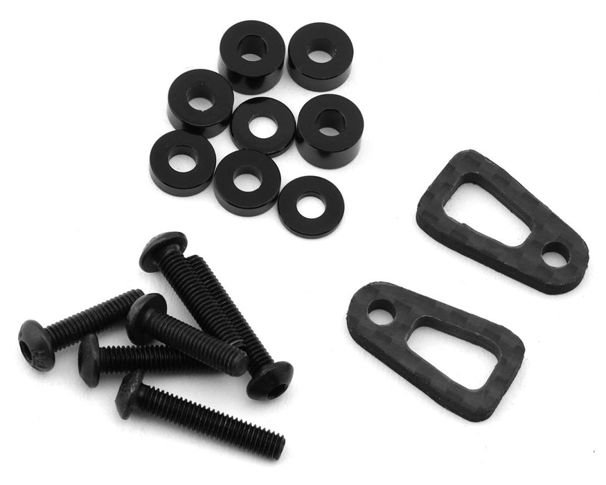Revolution Design Team Associated RC10B84 Carbon Fiber Battery Mount Tabs Set