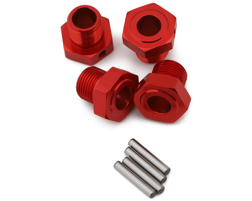 Redcat Machete Aluminum 17mm Wheel Hex Set (Red) (4)