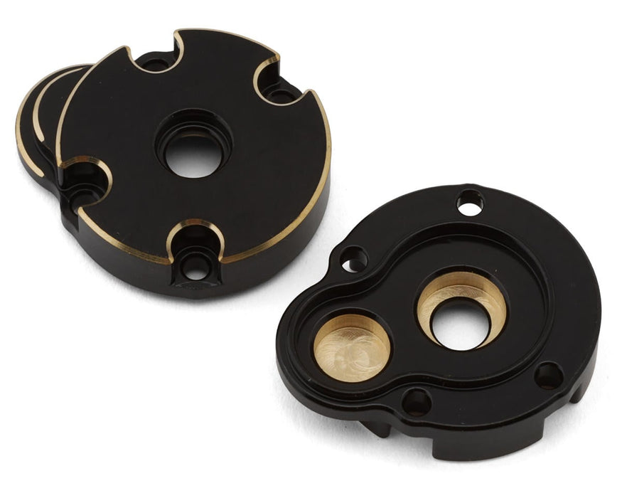 Redcat Ascent-18 Brass Outer Portal Covers (Black) (2)