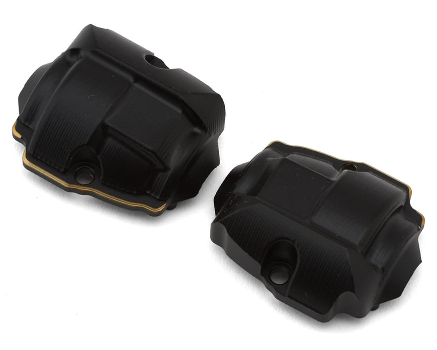 Redcat MT-18/Ascent-18 Aluminum Differential Covers (Black) (2)