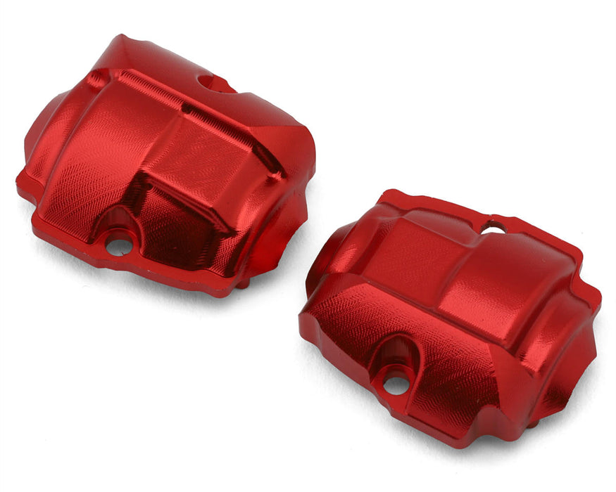 Redcat MT-18/Ascent-18 Aluminum Differential Covers (Red) (2)