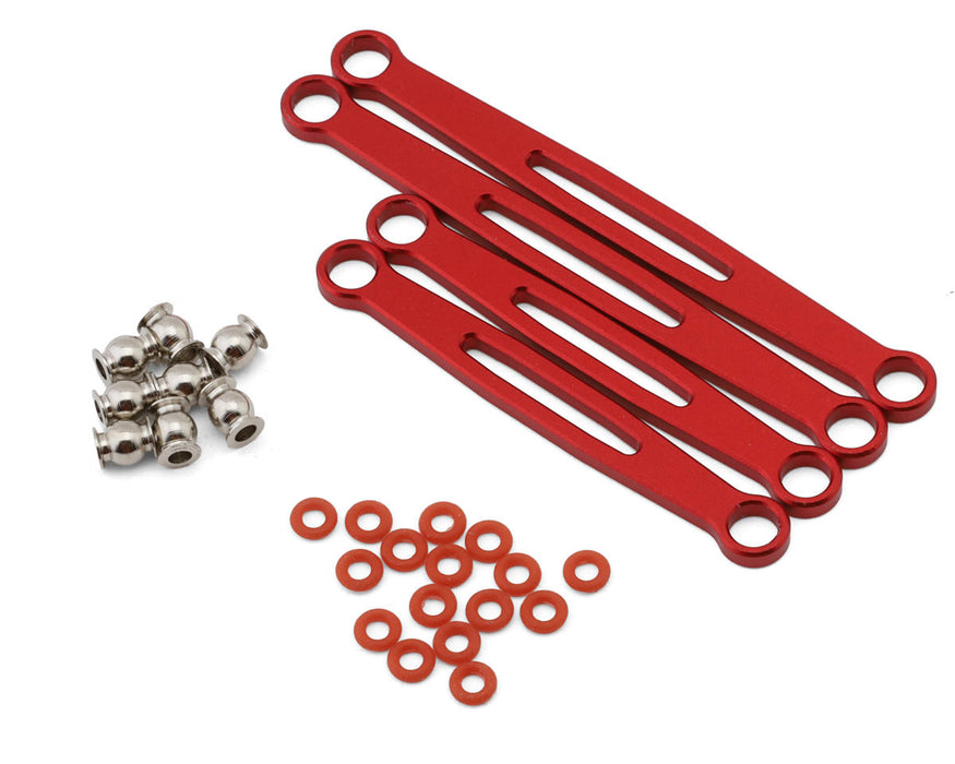 Redcat MT-18 Aluminum Front/Rear Links (Red) (4)