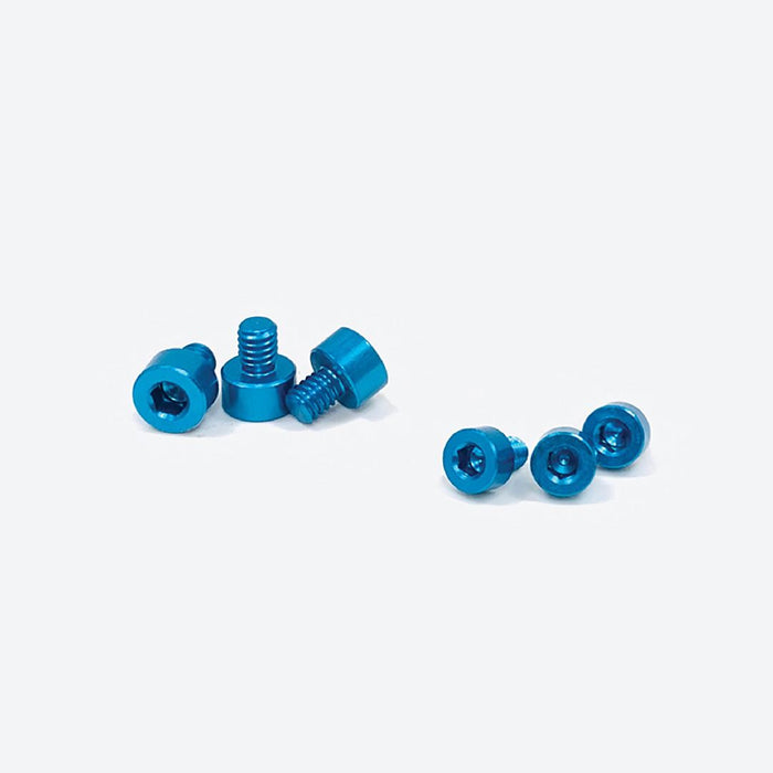 Trinity X-Factor  Aluminum Screw Kit Blue 3ea 5mm, 6mm (6)