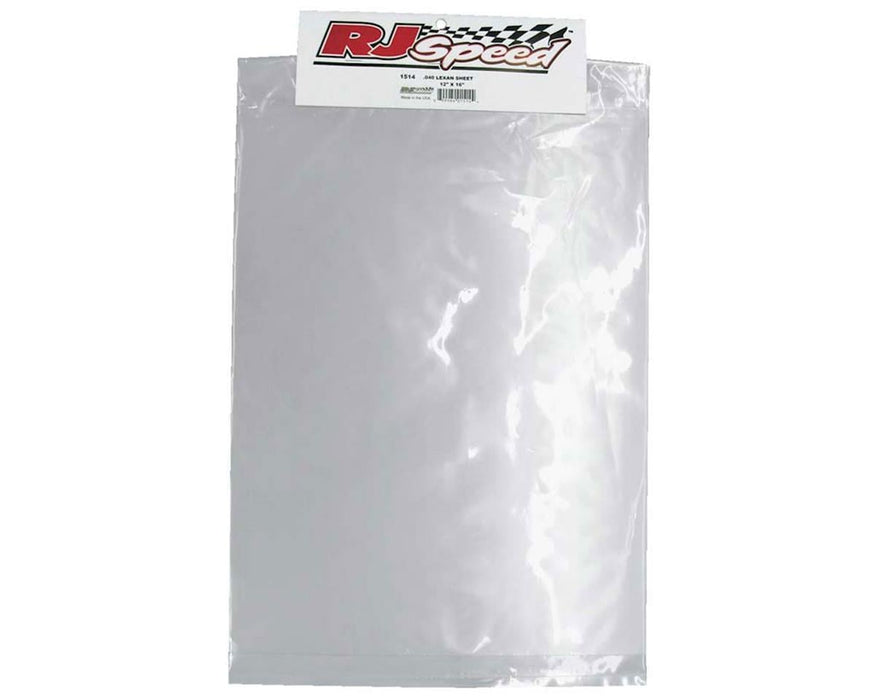 RJ Speed Polycarbonate Sheet Large 12x16  .040 1.0mm (Clear)