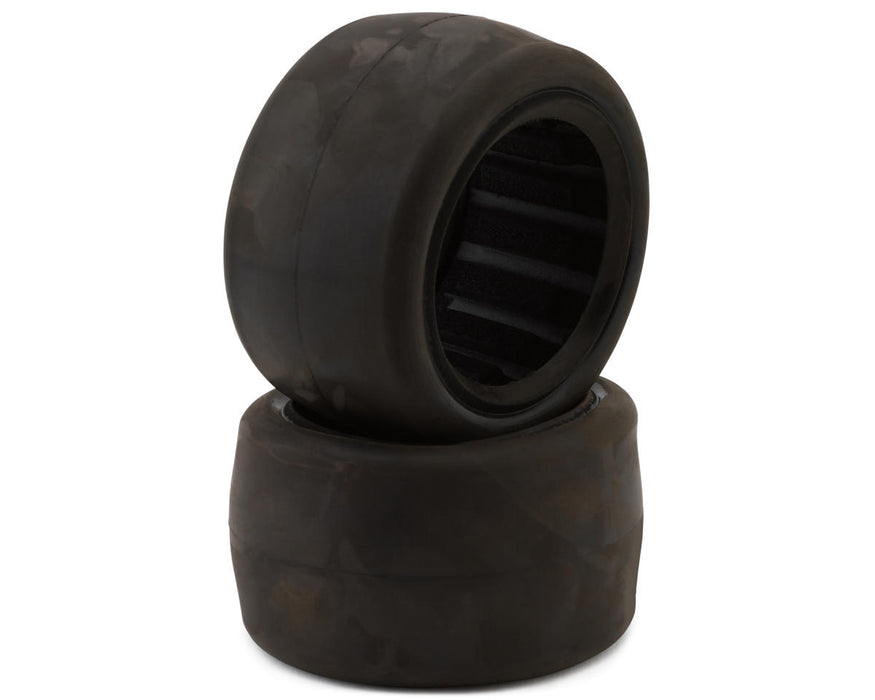Raw Speed RC Slick Low Pro 2.2" 1/10 Rear Oval Tires (2) (Clay)