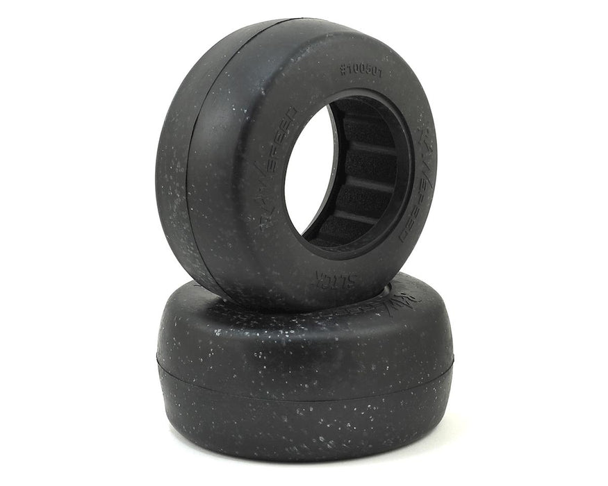 Raw Speed RC Slick Short Course No Prep Drag Racing Tires (2) (Clay)