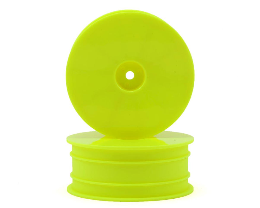 Raw Speed RC 2.2" 1/10 2WD Front Wheels (Yellow) (2) (B6/RB6)