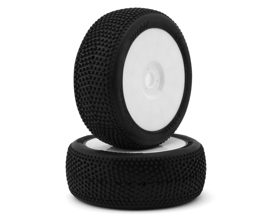 Raw Speed RC Villain 1/8 Buggy Pre-Mounted Tires (White) (2) (Super Soft)