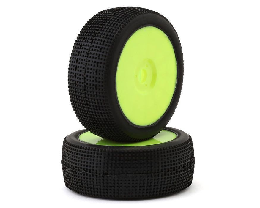 Raw Speed RC Aurora 1/8 Buggy Pre-Mounted Tires (Yellow) (2) (Soft - Long Wear)