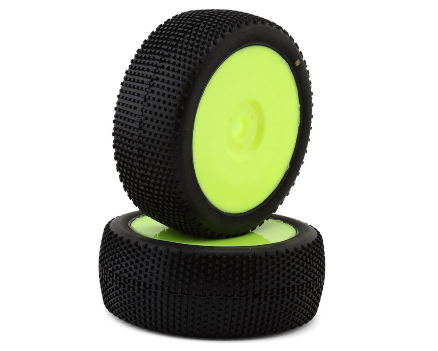 Raw Speed RC SuperMini 1/8 Buggy Pre-Mounted Tires (Yellow) (2) (Soft)