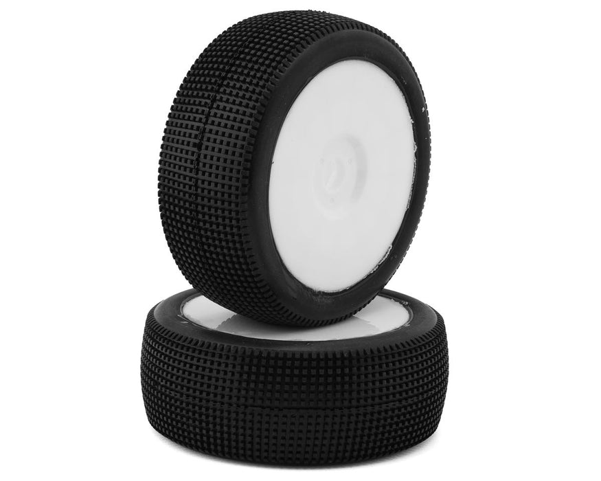 Raw Speed RC Mach One 1/8 Buggy Pre-Mounted Tires (White) (2) (Soft)