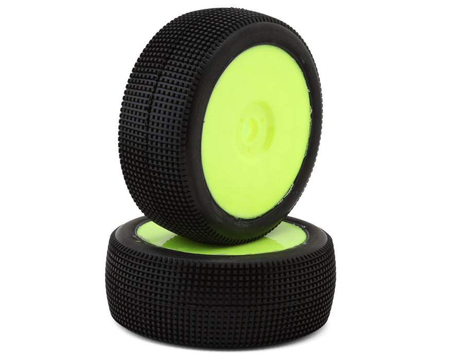 Raw Speed RC Mach One 1/8 Buggy Pre-Mounted Tires (Yellow) (2)