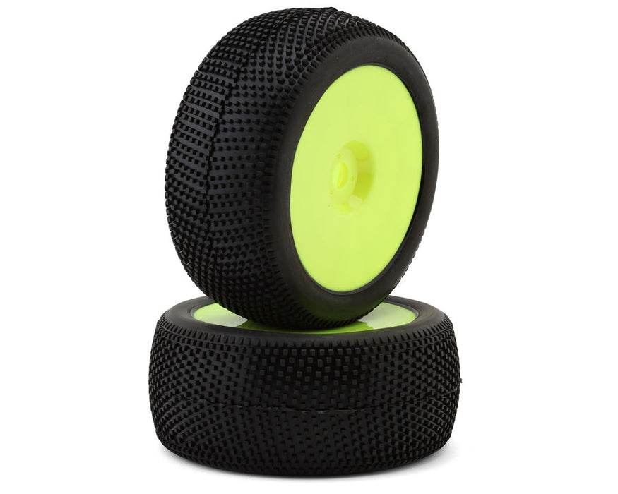 Raw Speed RC Villain 1/8 Truggy Pre-Mounted Tires (Yellow) (2) (Super Soft)