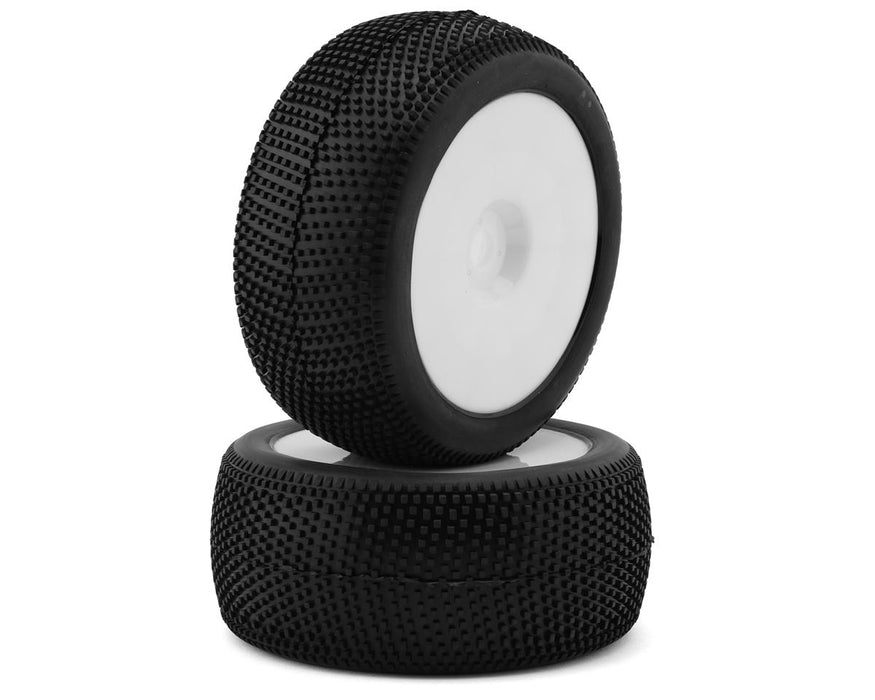 Raw Speed RC Villain 1/8 Truggy Pre-Mounted Tires (White) (2)
