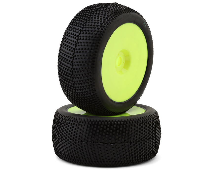 Raw Speed RC Villain 1/8 Truggy Pre-Mounted Tires (Yellow) (2)
