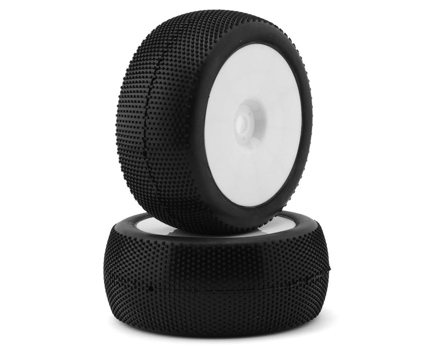 Raw Speed RC SuperMini 1/8 Truggy Pre-Mounted Tires (White) (2)